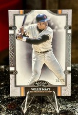 2024 Topps Tier One WILLIE MAYS #/75 Rare Parallel SILVER FOIL Giants HOF RIP