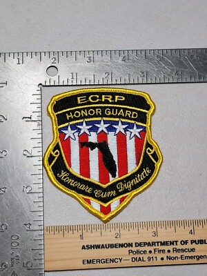 E B2 Police patch Florida ECRP Honor Guard E.C.R.P.