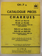 Catalogue pièces IH charrues F2 FU2 111 112 121 122 Mc Cormick International 235