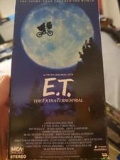 E.T. The Extra Terrestrial VHS Green Steven Spielberg Drew Barrymore Green Top
