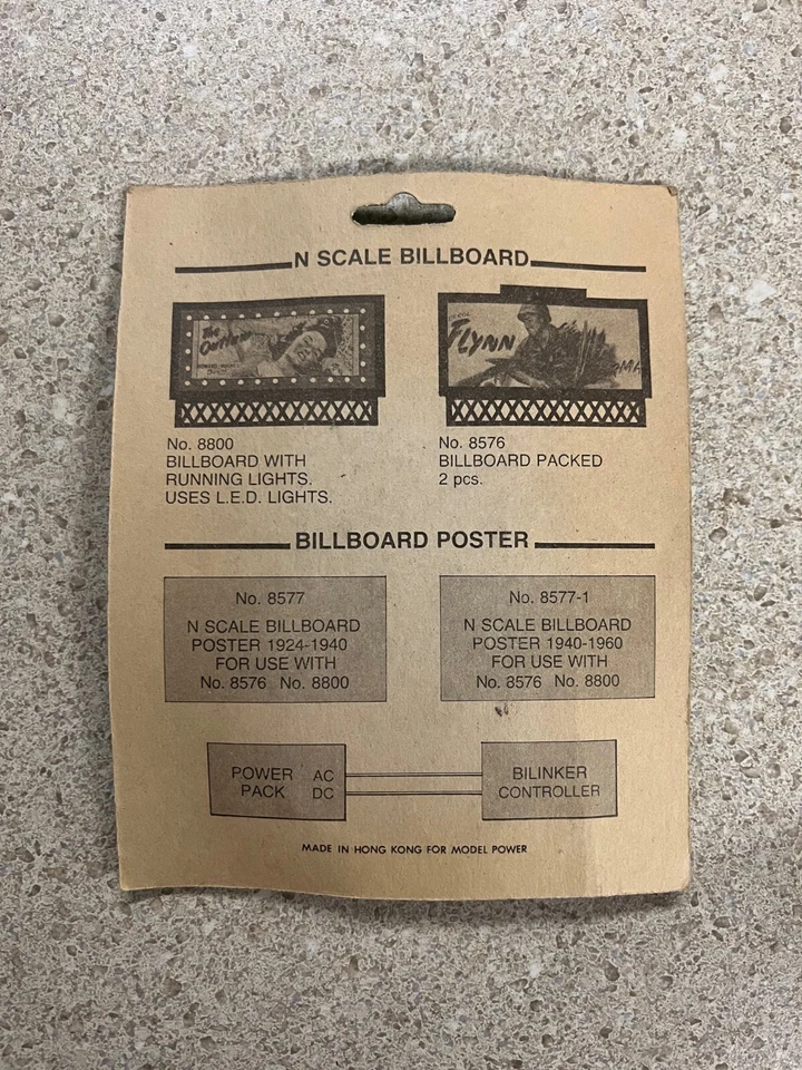 Model Power 8576 Road Scenes Lited Billboard Set John Wayne Salome N-Scale New - Image 2 of 2