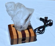  11,578 Large Clear Selenite in Lighted Stand