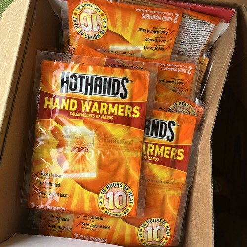 HotHands Hand Warmers – 40 Pairs (80 Warmers), Air‑Activated, Up to 10 Hours,New