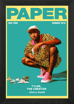 Tyler, The Creator Papier Magazin C gerahmtes Wandbild Poster Leinwanddruck Bild
