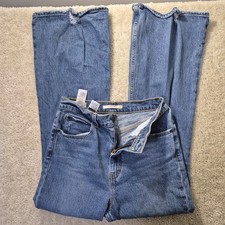 Levis Premium Jeans 70s High Flare Womens 27/30 Distressed Disco Retro Festival