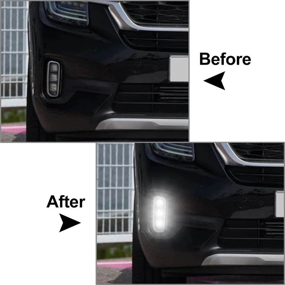 Daytime Running Light Fog Light With Turn Signal For Kia Seltos 2020-2022 - Image 3 of 4