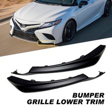 Gloss Black Bumper Front Air Vent Fog Light Trim For Toyota Camry SE XSE 21-23