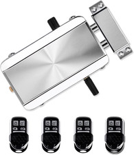 Electronic Door Lock, Zinc Alloy Anti-Theft Remote Door Lock with 4 Remote Contr