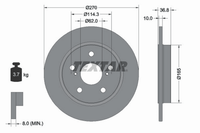 2X Bremsscheibe Hinterachse FüR Toyota Auris Kombi Corolla Stufenheck VAN