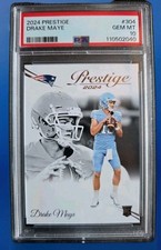Drake Maye 2024 Panini Prestige Rookie  #304  Football Card PSA 10  NE Patriots 