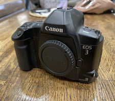 Canon EOS 3 35mm SLR Film Camera Body Black E...