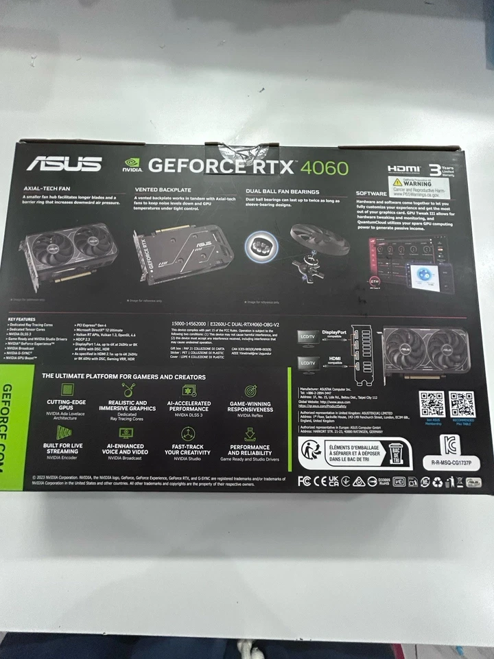 Asus Dual 4060 Brand New - Image 2 of 3