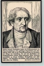 13151070 - Federzeichnung Klingspor Karte Nr. 504 Freiherr vom Stein Spruch