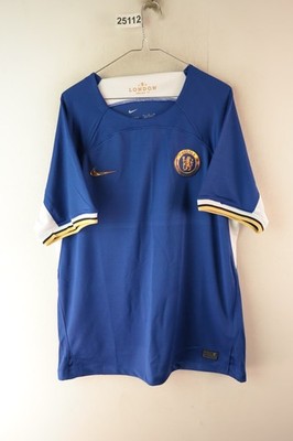 Nike Chelsea Herren Blau Drifit Sport Fußball Shirt Trikot Größe XL Home 23/24