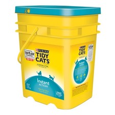 Tidy Cats 7023010785 Instant Action Cat Litter, 35 lb Plastic Scoop Pail,
