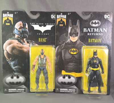 DC 85 Years Batman Returns -Batman & Trilogy Bane 4'' figures SPIN MASTER