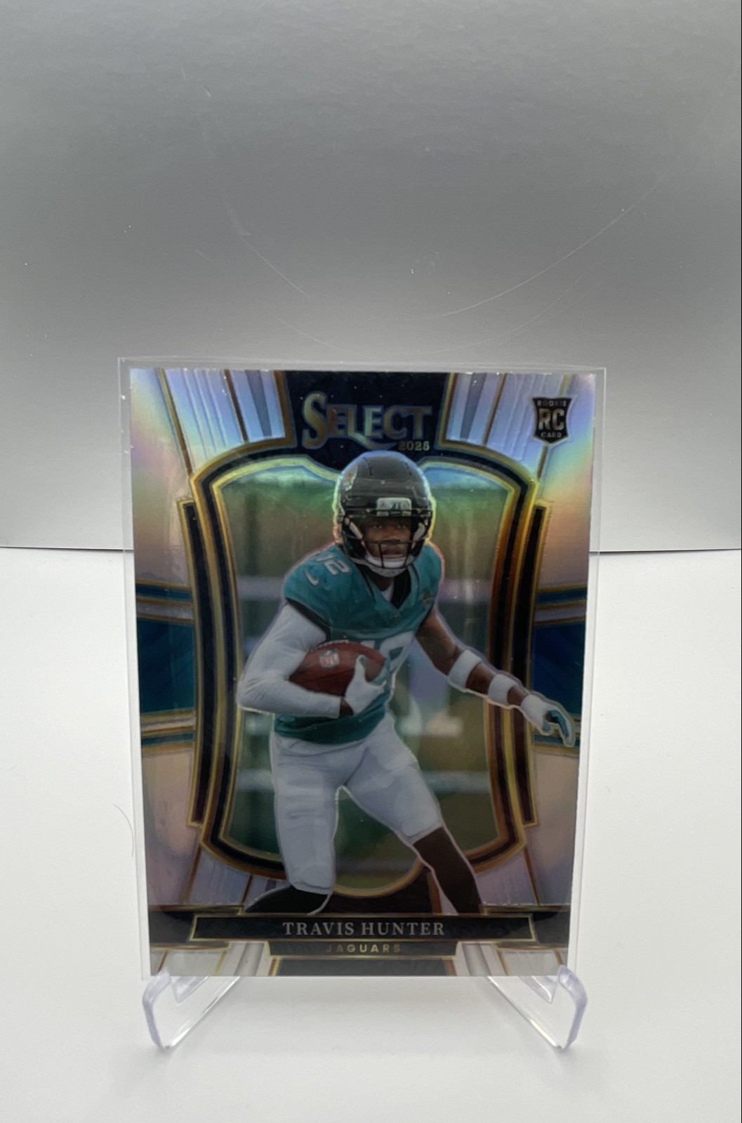 2025 Panini Select - Premier Level Travis Hunter #128 Silver Prizm (RC)