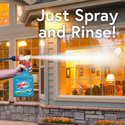 Outdoor Window and Glass Cleaner for Hose Ammonia Free, Concentrated Formula ...