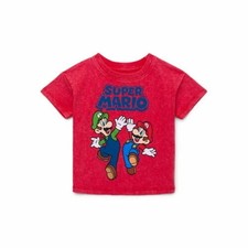 Super Mario Bros. Toddler Short Sleeve Crewneck T-shirt Red 12M