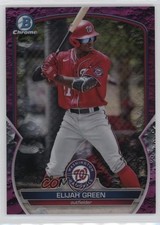 2023 Bowman Chrome Prospects Fuchsia Lunar Crater Refractor Elijah Green 0q4s