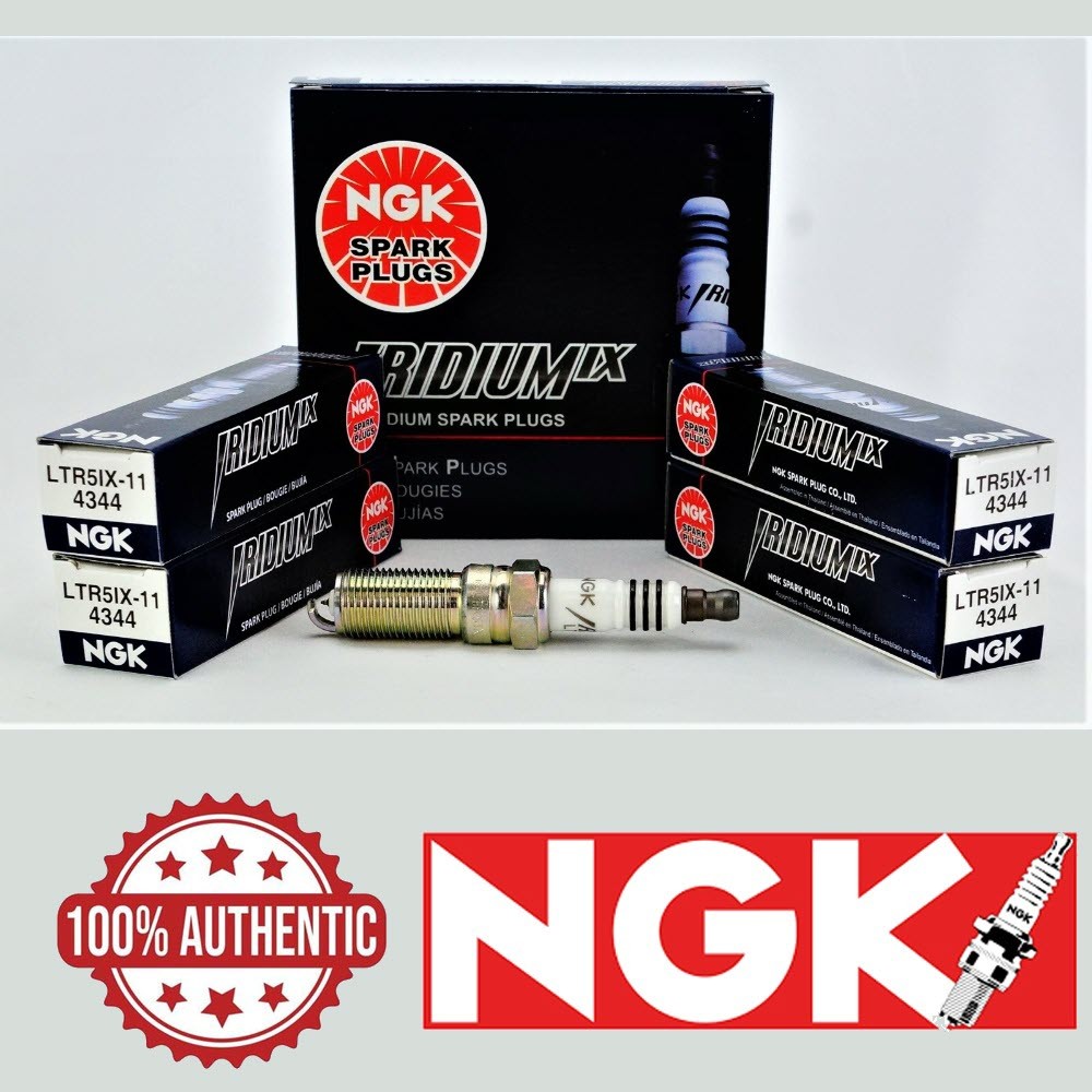 Pack of 4 Genuine NGK 4344 Iridium IX Resistor Spark Plugs LTR5IX11