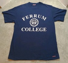 Vintage '90s Ferrum College Virginia T-shirt Men's Large JanSport Tag USA Made.
