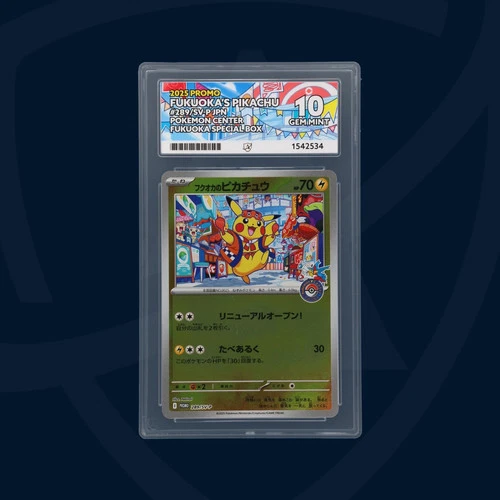 Fukuoka's Pikachu 289/SV-P ACE graded card