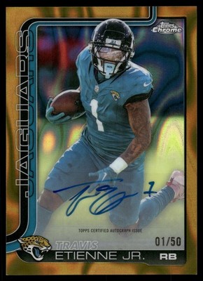 2025 Topps Chrome Football TRAVIS ETIENNE JR. #BA-TE NM