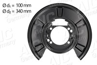 AIC Spritzblech, Bremsscheibe Hinterachse, Links, Rechts U.A. FüR MERCEDES-BENZ