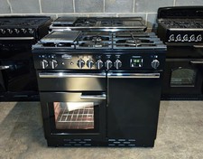 Refurb Rangemaster Professional + 100 cm Dual Fuel FSD RANGE COOKER Black (6M30)