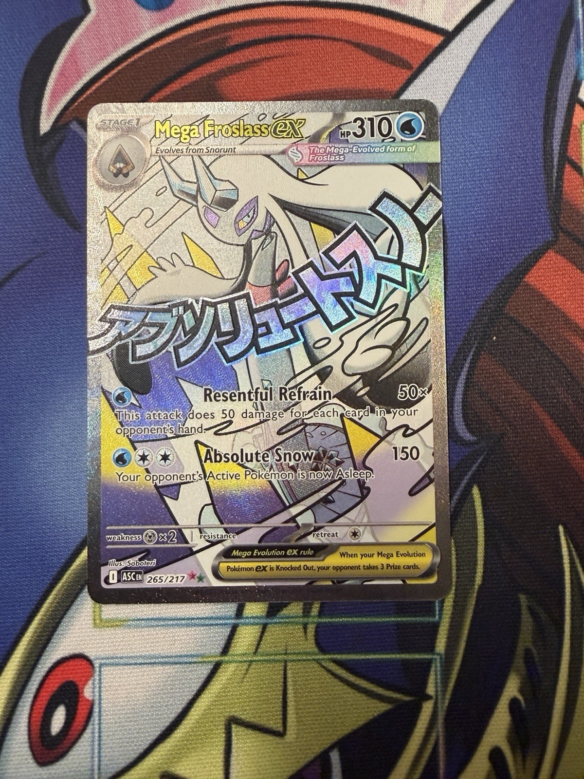 Pokémon! Mega Froslass Ex 265/217 Mega Attack Rare Ascended Hero NM