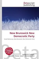 Lambert M. Surhone (U. A.) | New Brunswick New Democratic Party | Taschenbuch