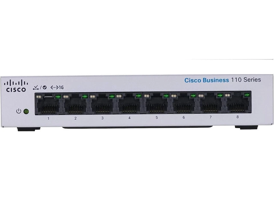 Cisco Business CBS110-8T-D Unmanaged Switch | 8 Port GE | Desktop | Ext PS | - Image 2 of 4