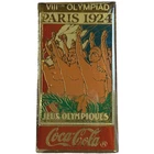 Soda Coca-Cola Lapel Pin Vintage 1990 l 1924 Paris Olympics Commemorative Coke
