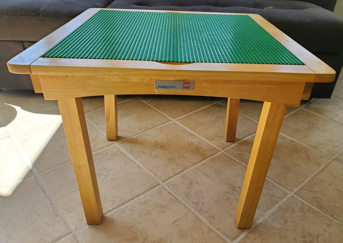 Imaginarium Creations Lego Wooden Play Activity Table Two-Sided 
