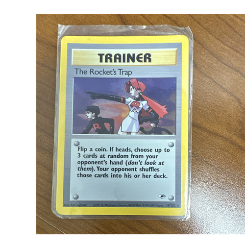 Wizards of the Coast The Rocket's Trap 019/132 Gym Heroes Holo Rare Unlimited