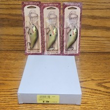 Cotton Cordell Fred Young Big O Vintage Wood Crankbait (Rootbeer Float) 3pk