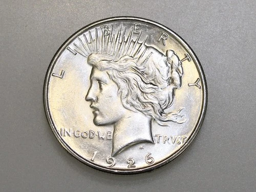 1926-S $1 PEACE SILVER ONE DOLLAR CH/GEM BU