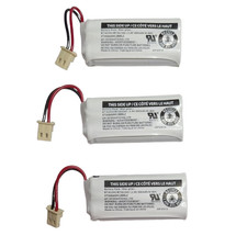 3-Pack Replacement Cordless Phone Batteries BT162342 BT262342 2.4V 300mAh BULK