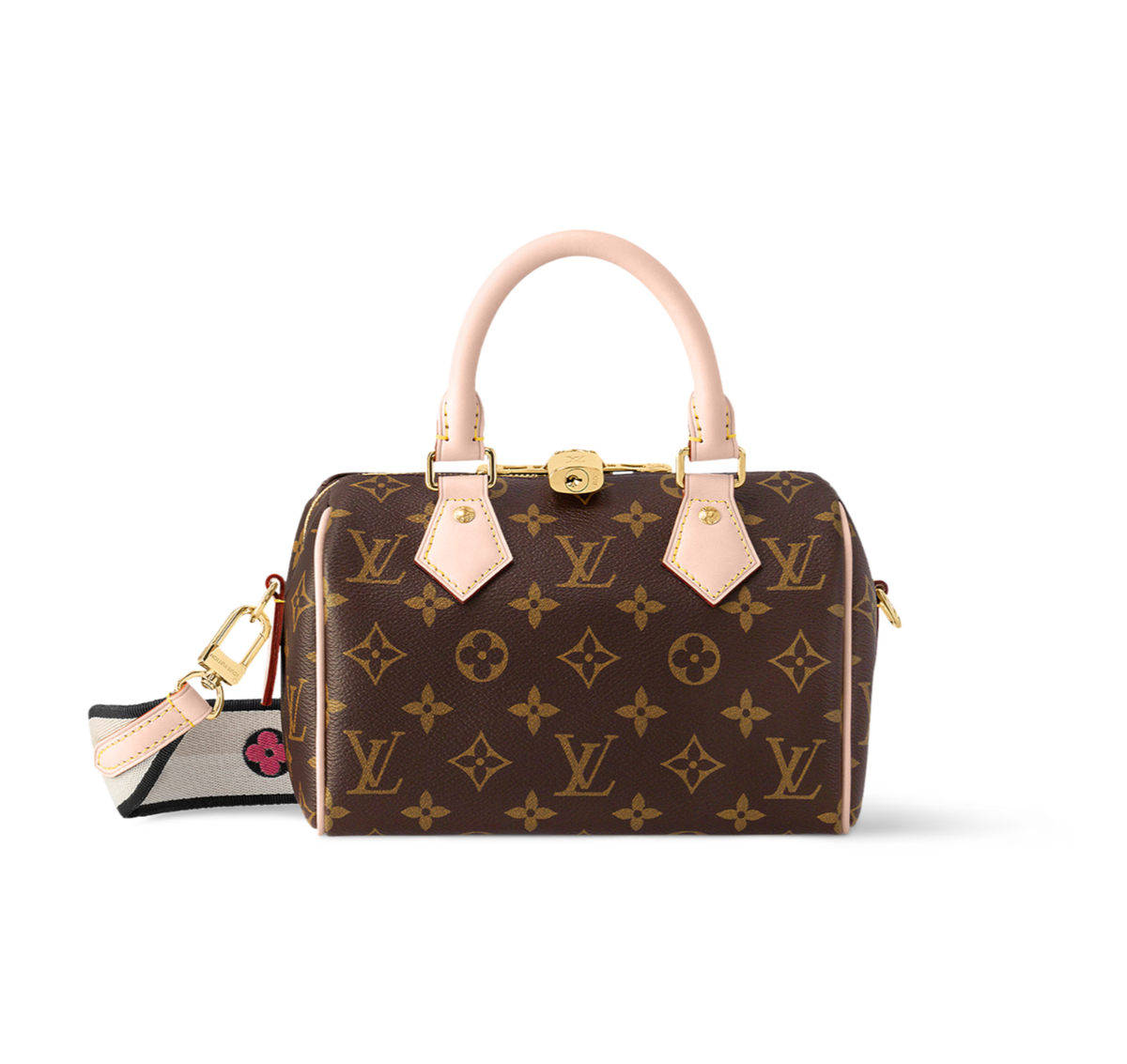 NEW LOUIS VUITTON Speedy Bandoulière 20 Monogram Black *France