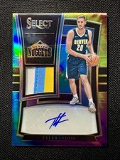 2017 Panini Select Tyler Lydon Tie-dye Rookie Patch Auto #/25 RJA-TLY Nuggets