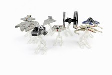 Hot Wheels Star Wars Micro Ships Lot Mattel 2014 Falcon X-Wing TIE Fighter