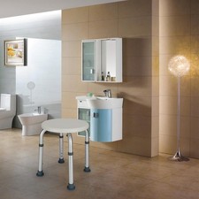 Anti Slip Bath Chair for Elderly-7 Adjustable Heights Portable Shower Chair