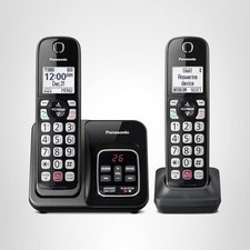 Panasonic Cordless Phone w/ Answering Machine, Call Block, Bilingual KX-TGD832M