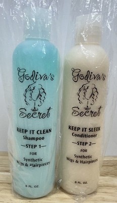 Godiva's Secret Wigs Hairpieces Shampoo & Conditioner Step 1 & Step 2