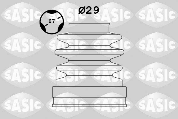 Fits SASIC 1906011 DRIVE SHAFT KIT GEARBOX SIDE