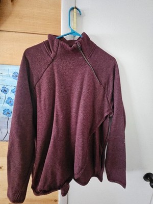 RBX active wine  diagonal zip sweatshirt size XXL