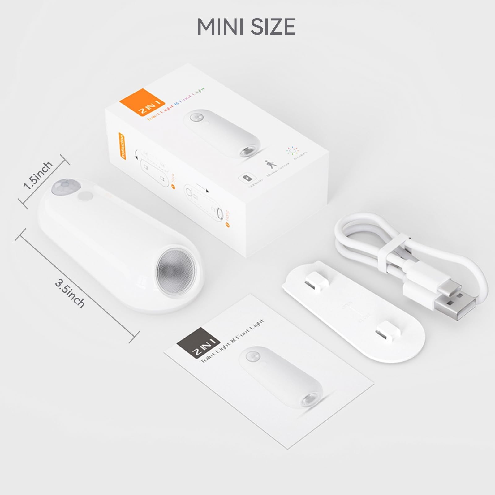 Toilet Night Light Motion Sensor,8 Color Changing USB-C Rechargeable Toilet B.