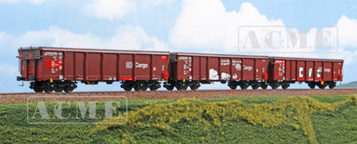 ACME 45198 DB Cargo 3er Set Tamns895 Wagen mit Teilen und Graffiti,