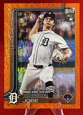 2025 Topps Update Jackson Jobe RC Orange Holo Foil 08/25 SSP Detroit Tigers
